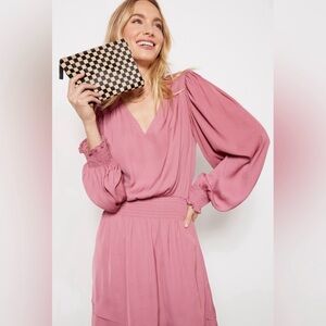 Evereve Dusty Rose Mini Dress